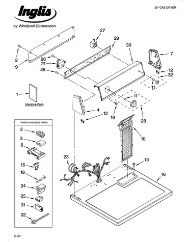 Top and console parts