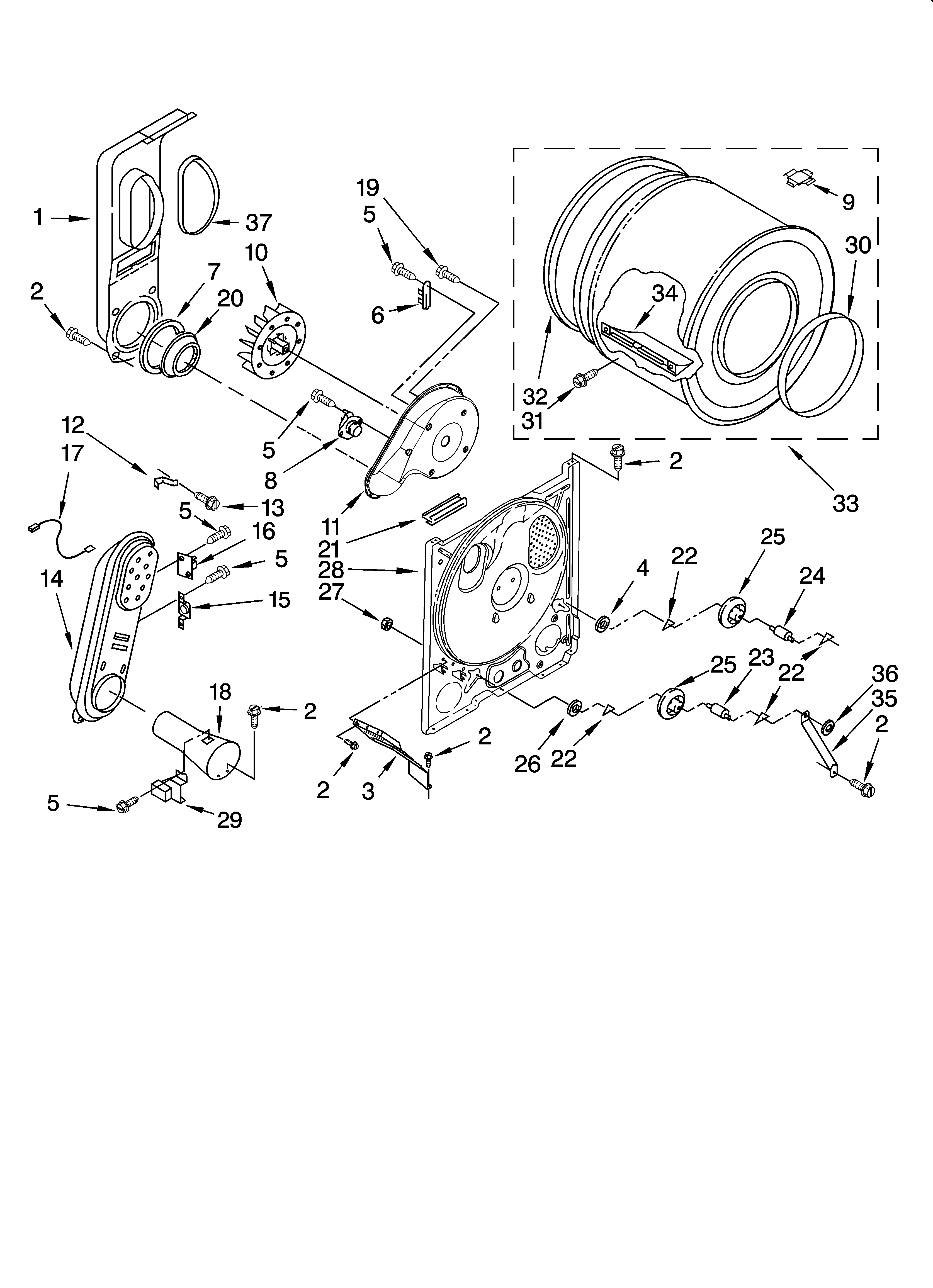 Bulkhead parts, optional parts (not included)
