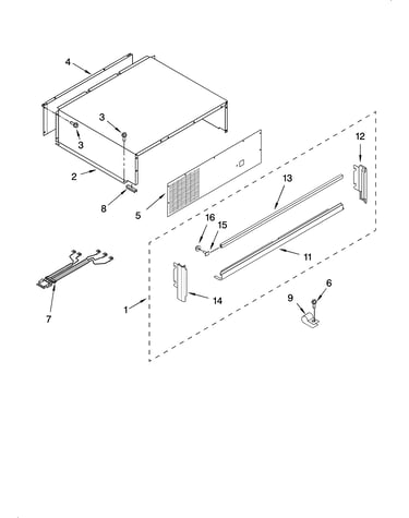 Top grille and unit cover parts