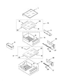 Refrigerator shelf parts