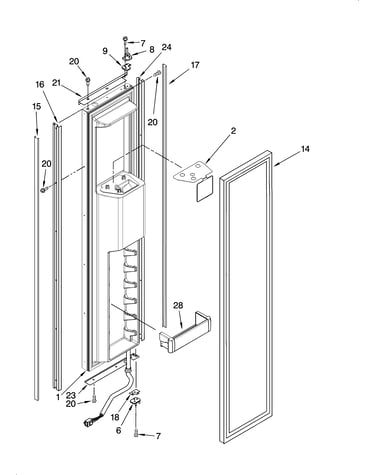 Freezer door parts