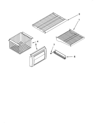 Freezer shelf parts