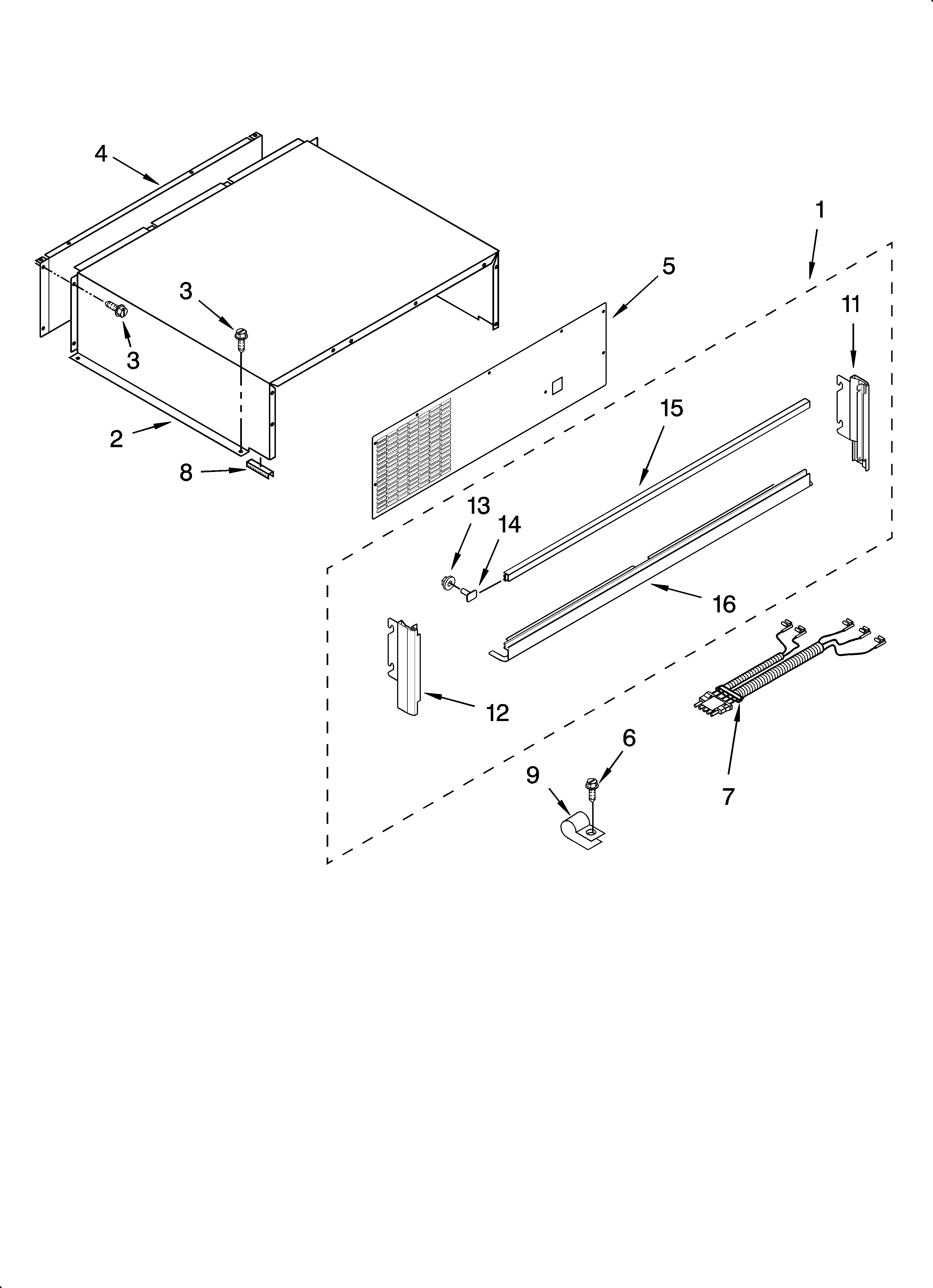 Top grille and unit cover parts