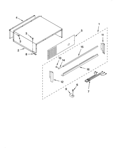 Top grille and unit cover parts
