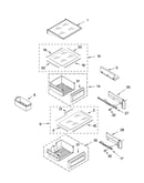 Refrigerator shelf parts