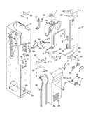 Freezer liner and air flow parts