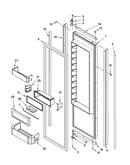 Refrigerator door parts