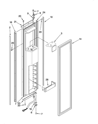 Freezer door parts