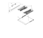 KitchenAid KUDS02FSPA3 third level rack and track parts diagram