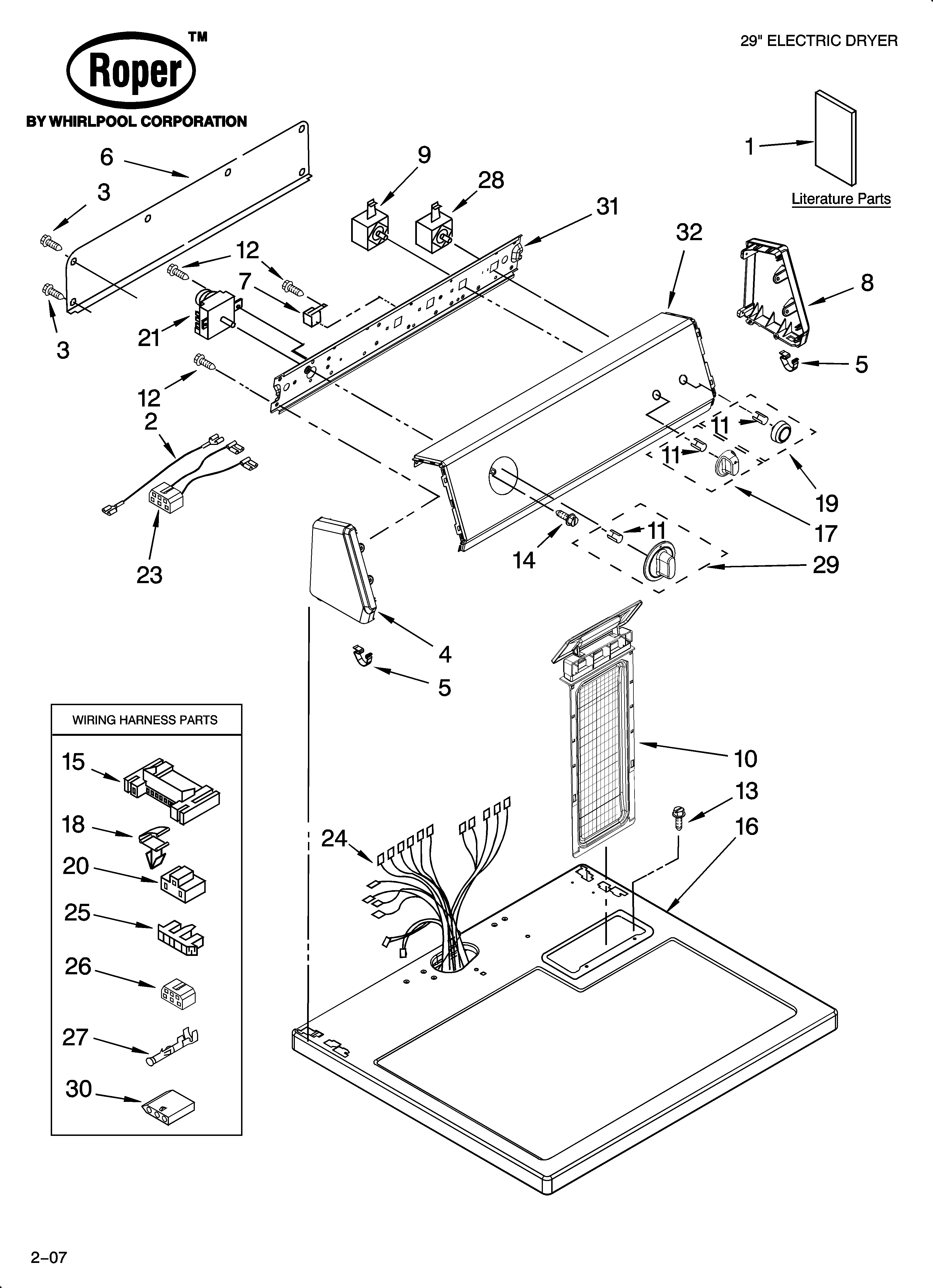 Top and console parts