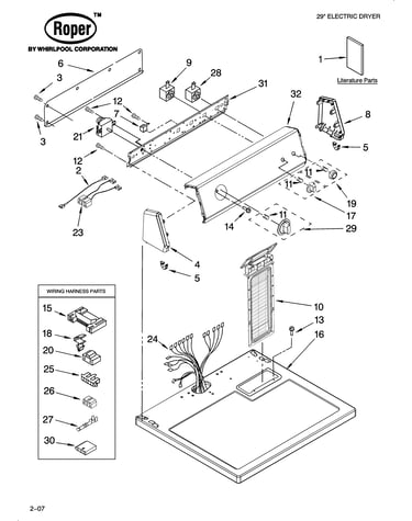 Top and console parts