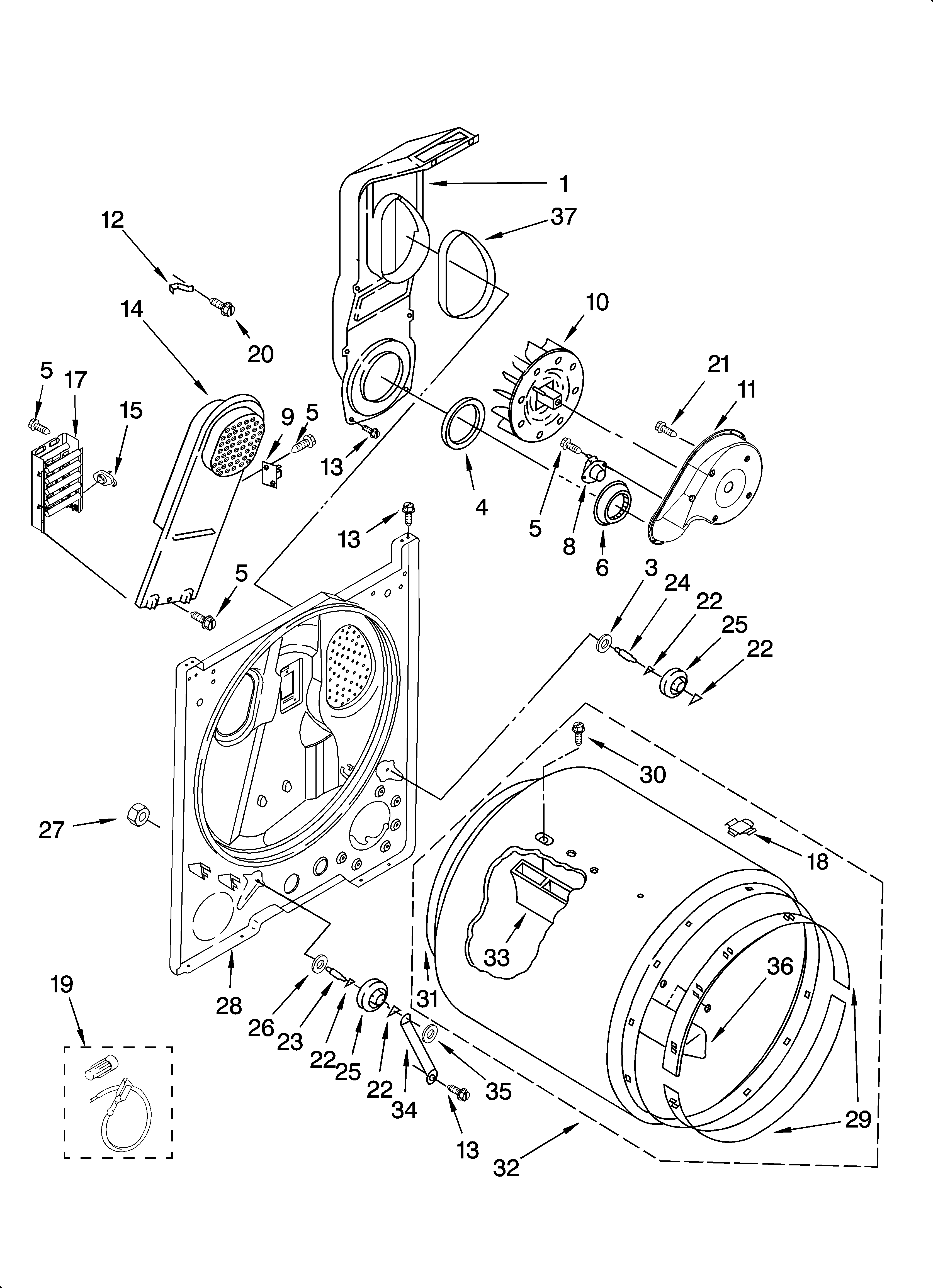 Bulkhead parts, optional parts (not included)
