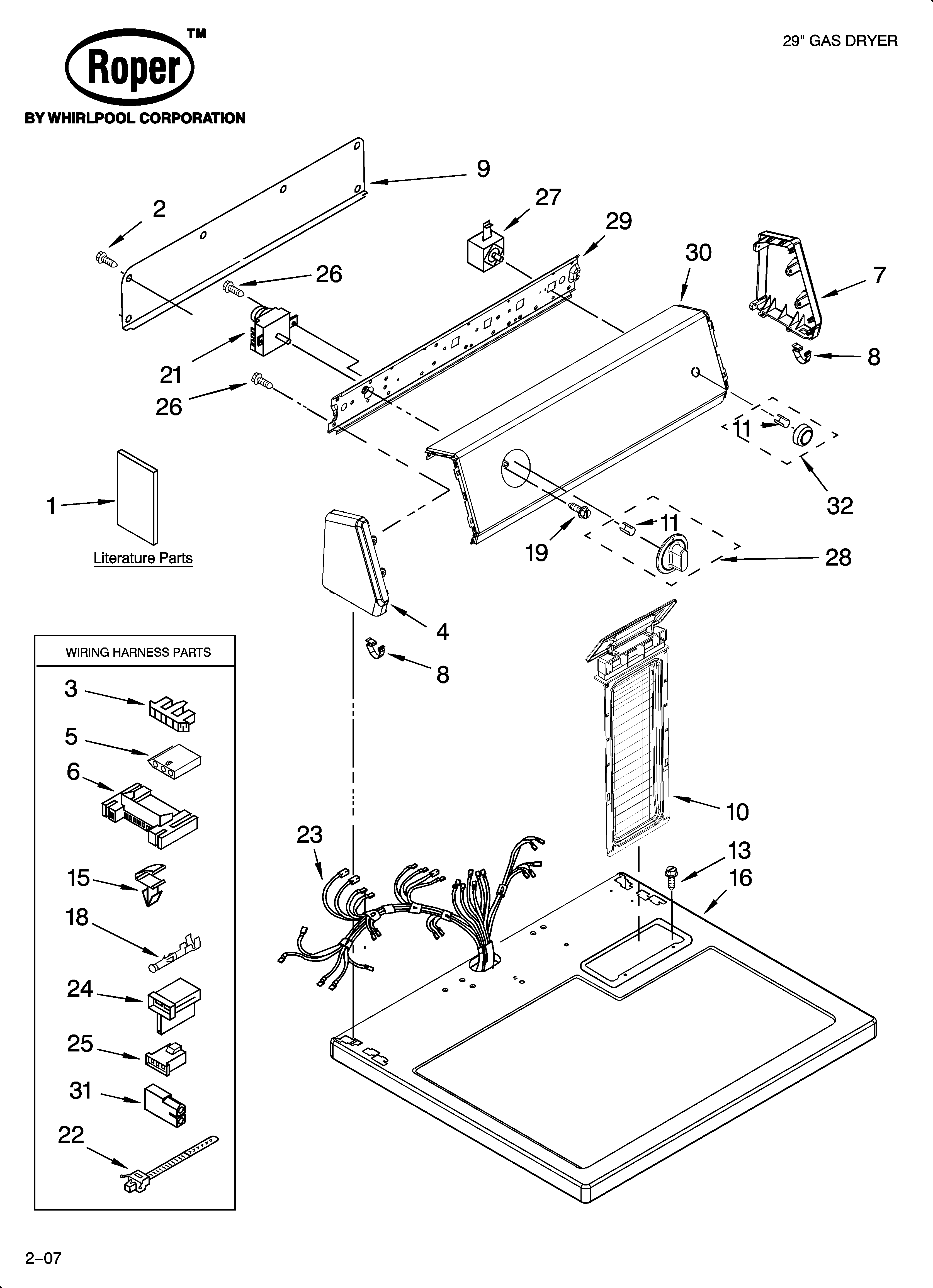 TOP AND CONSOLE PARTS