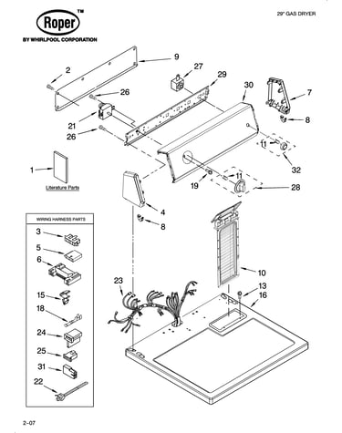 Top and console parts