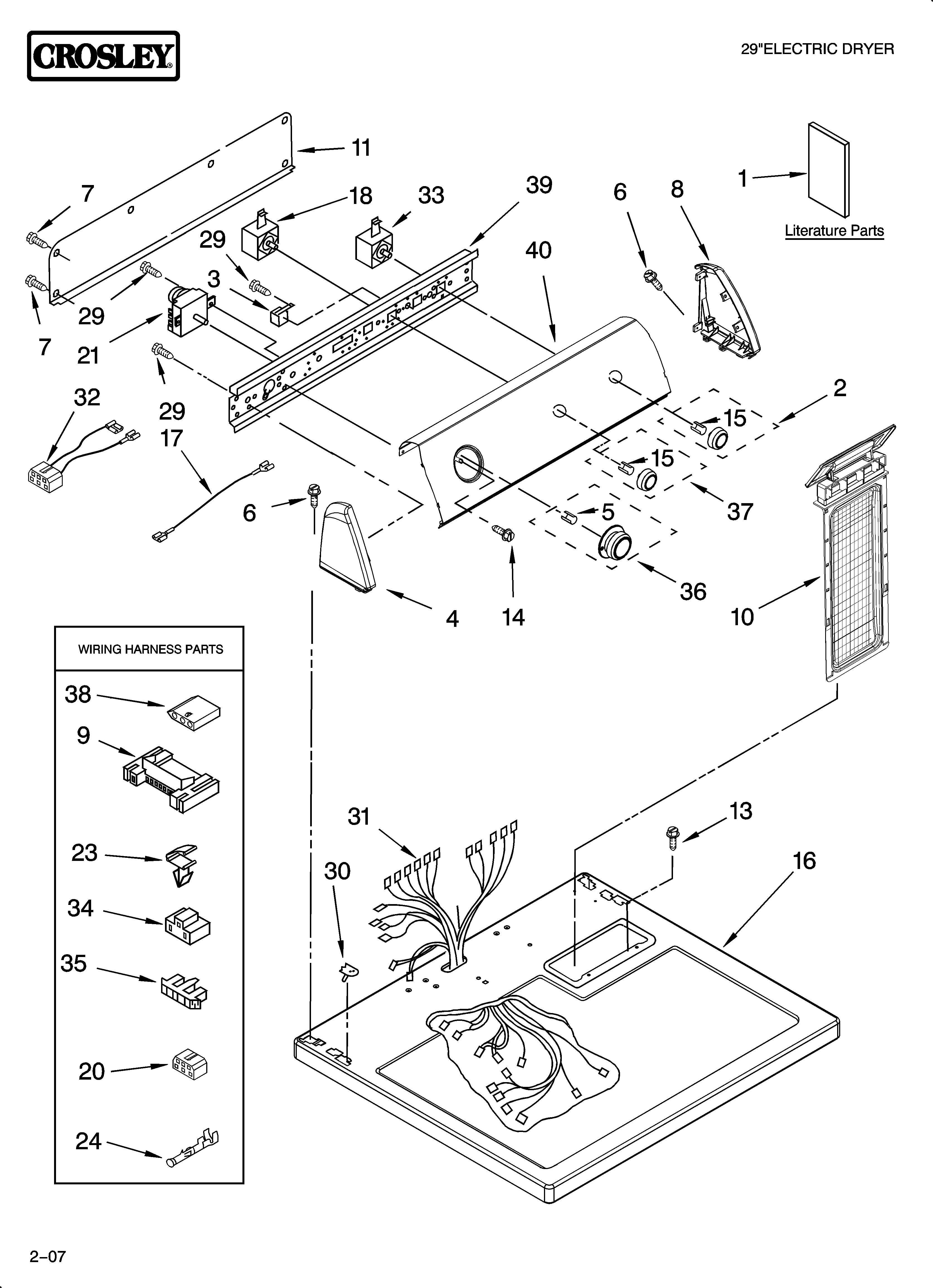 Top and console parts