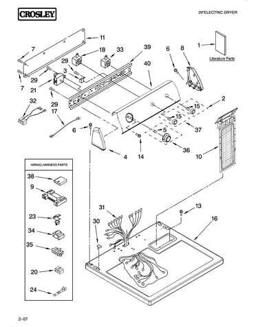 Top and console parts