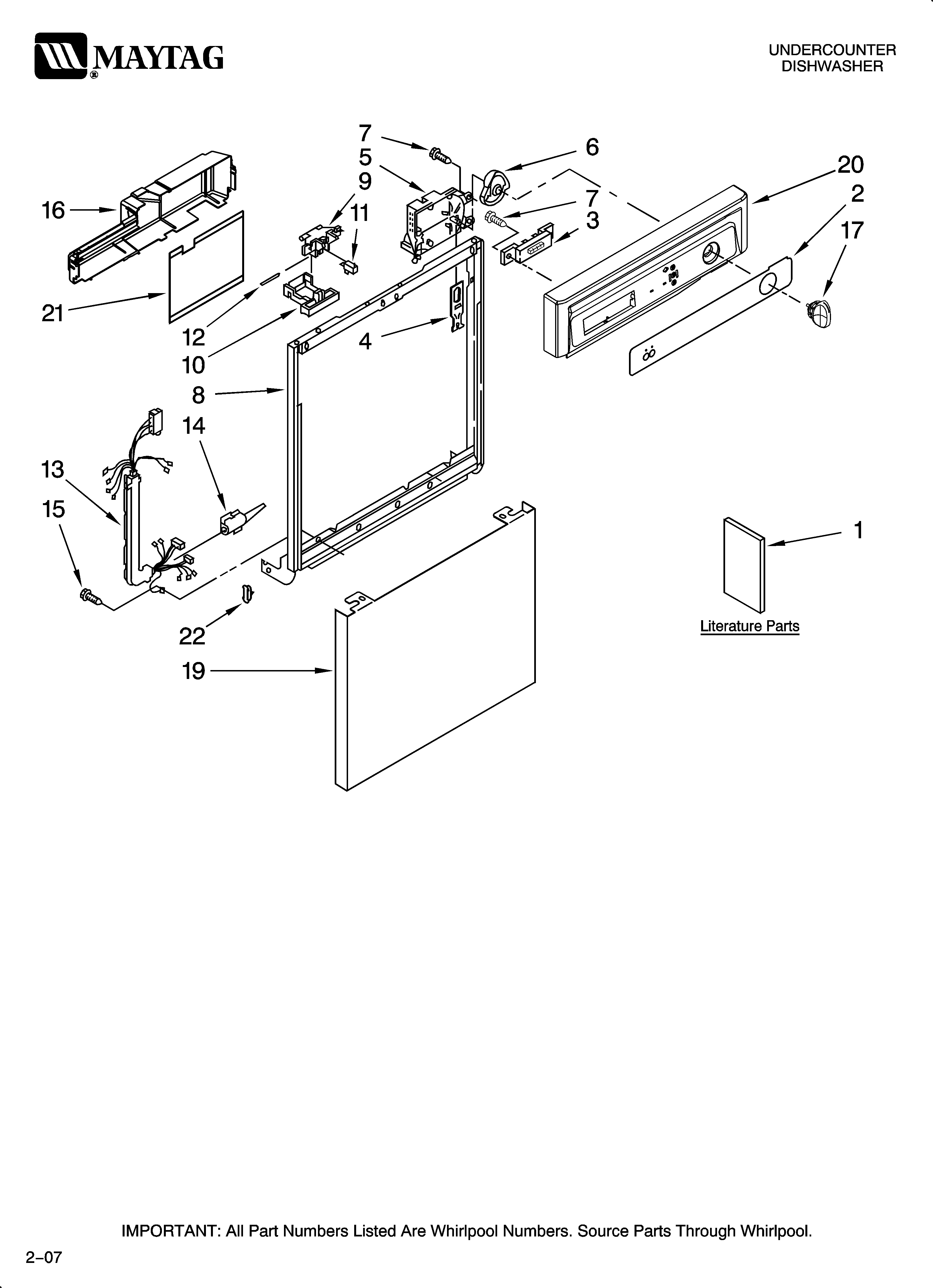 Frame and console parts