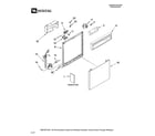 Maytag MDB4621AWW0 frame and console parts diagram