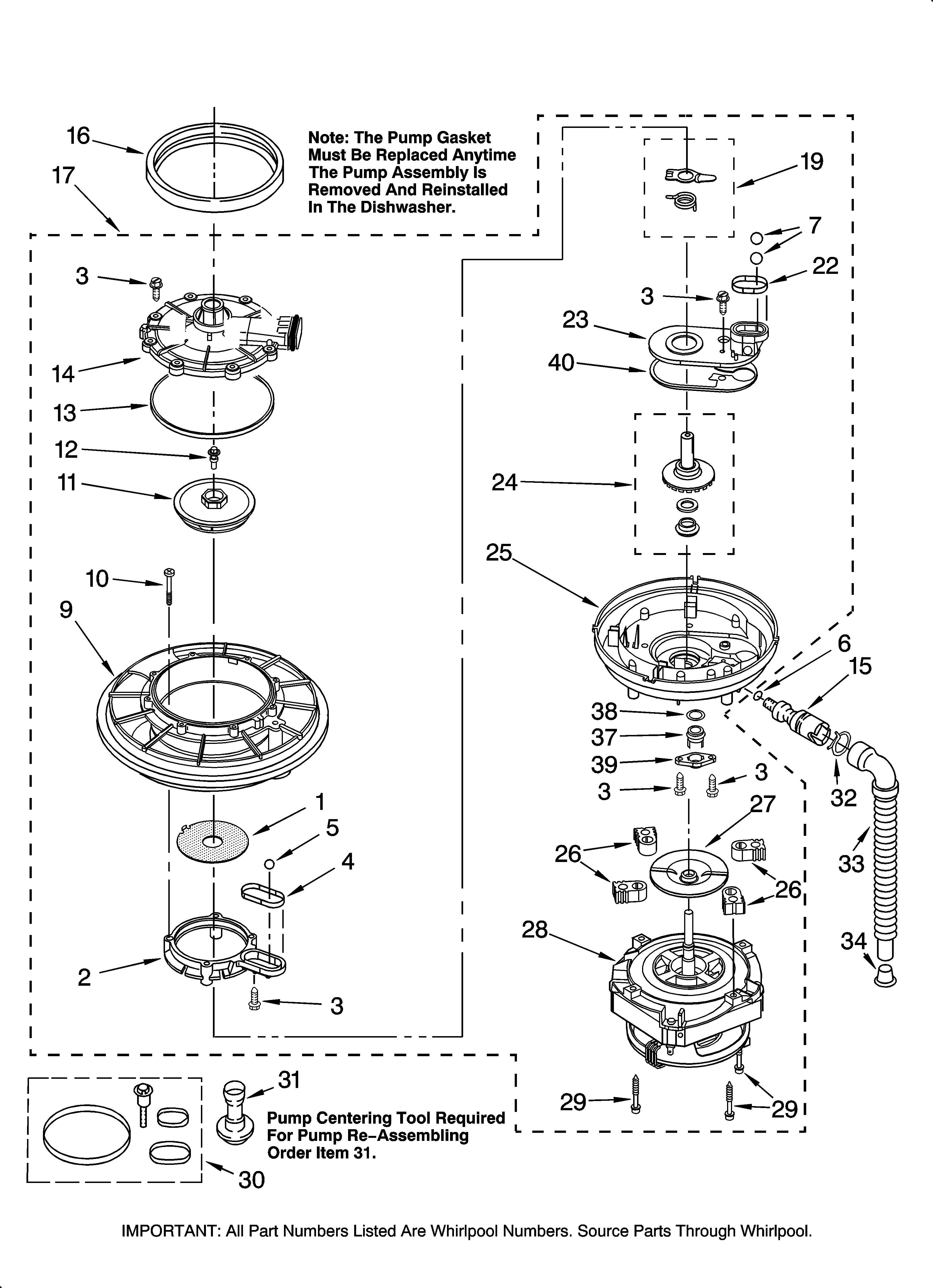 PUMP AND MOTOR PARTS