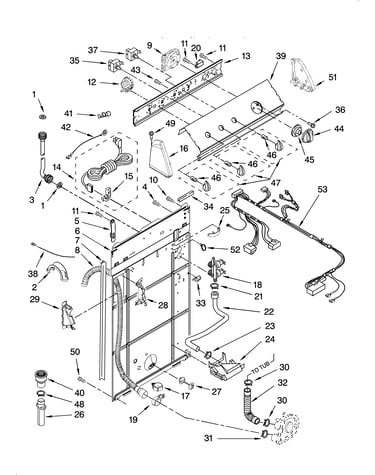 Controls and rear panel parts