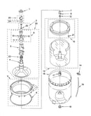 Agitator, basket and tub parts