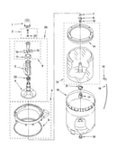Agitator, basket and tub parts