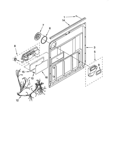 Door and latch parts