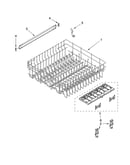 Upper rack and track parts