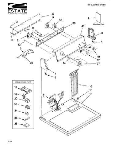 Top and console parts