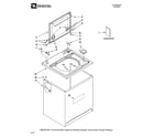 Maytag MTW5605TQ0 top and cabinet parts diagram