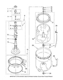 Agitator, basket and tub parts