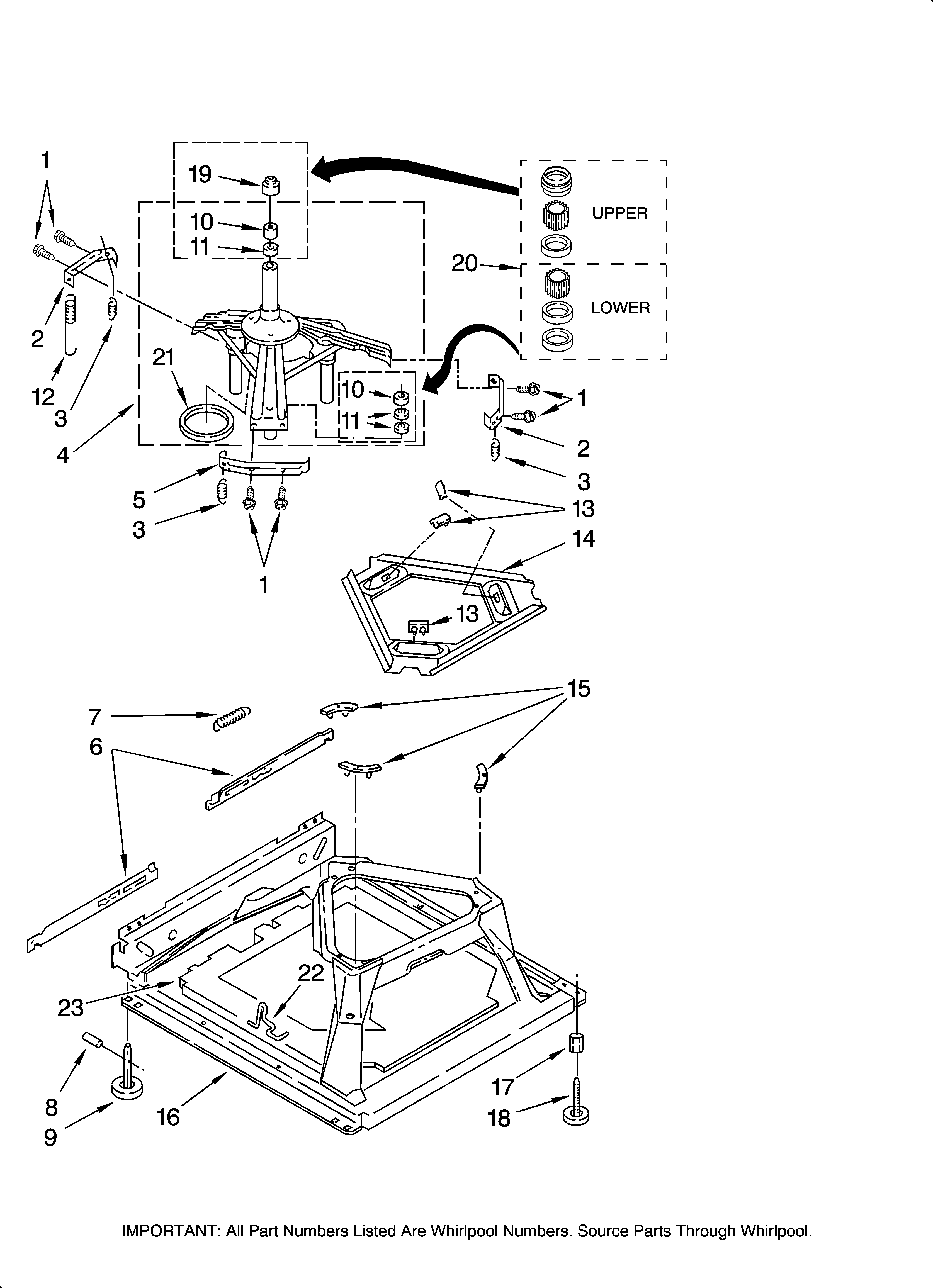 Machine base parts