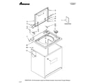Amana NTW5705TQ0 top and cabinet parts diagram