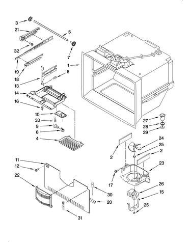 Freezer liner parts