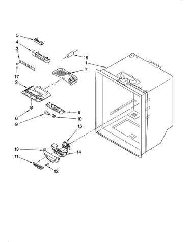 Refrigerator liner parts