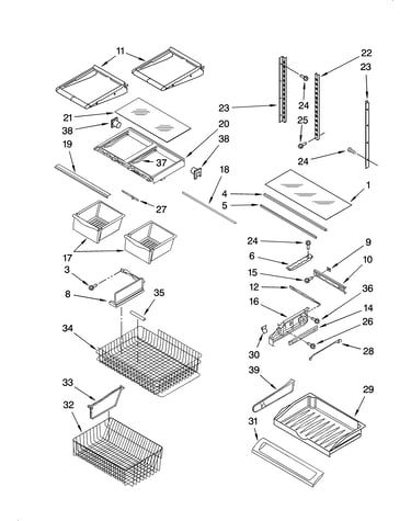 Shelf parts