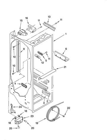 Refrigerator liner parts