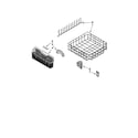 KitchenAid KUDK02CRBS3 lower rack parts, optional parts (not included) diagram