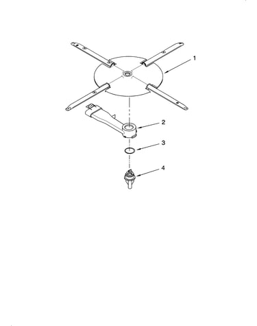 Lower washarm and strainer parts