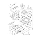 KitchenAid KUIS15NRTW0 evaporator, ice cutter grid and water parts diagram