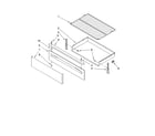 Whirlpool SF362LXSQ1 drawer & broiler parts, optional parts diagram