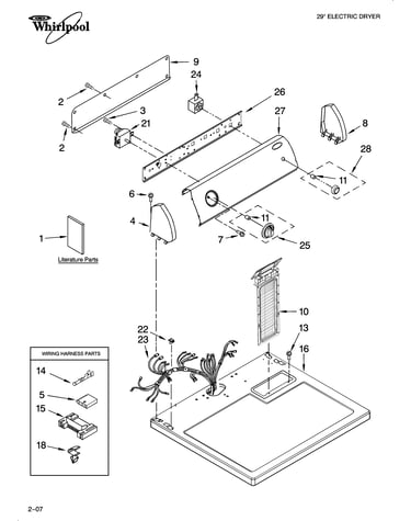 Top and console parts