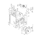Whirlpool WED5200TQ0 cabinet parts diagram