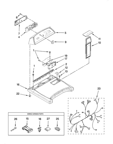 Top and console parts
