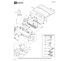 Maytag 7MMGE9959TW0 top and console parts diagram