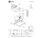 Maytag MED6300TQ0 top and console parts diagram