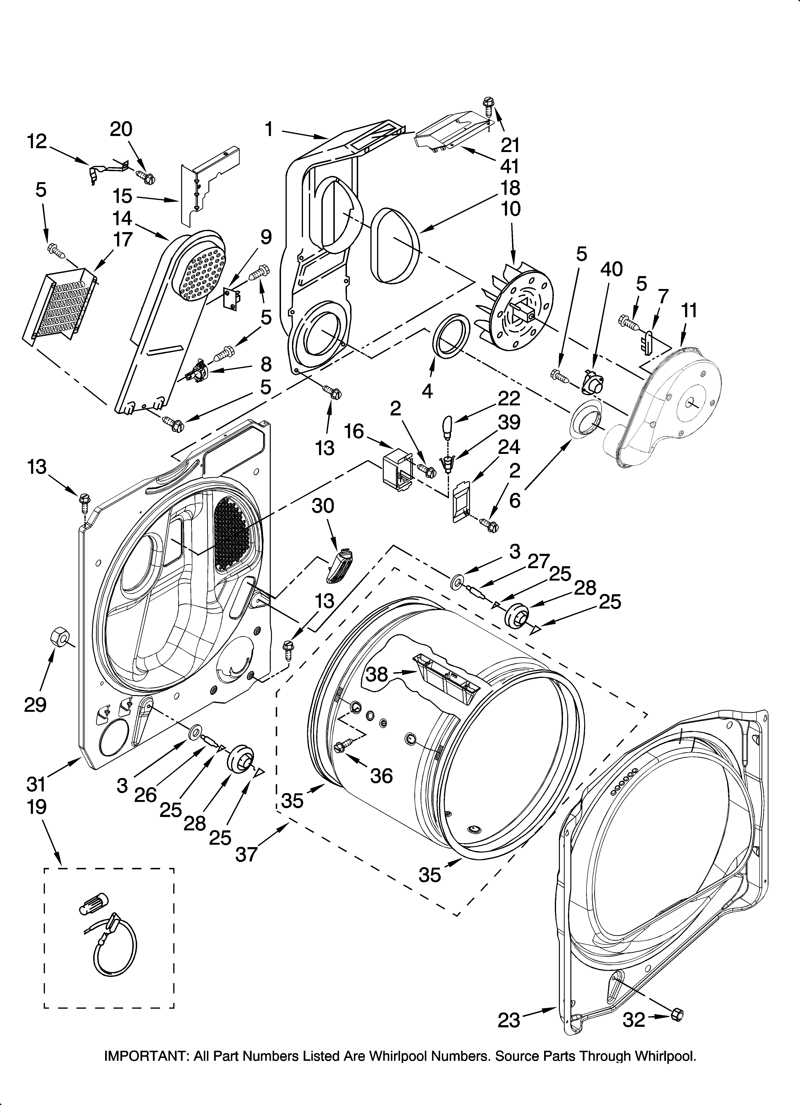 Bulkhead parts, optional parts (not included)