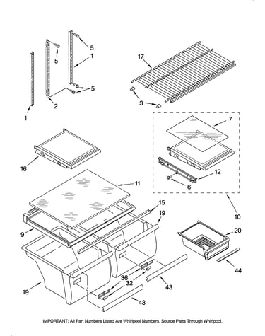 Shelf parts