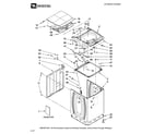 Maytag MTW6300TQ0 top and cabinet parts diagram