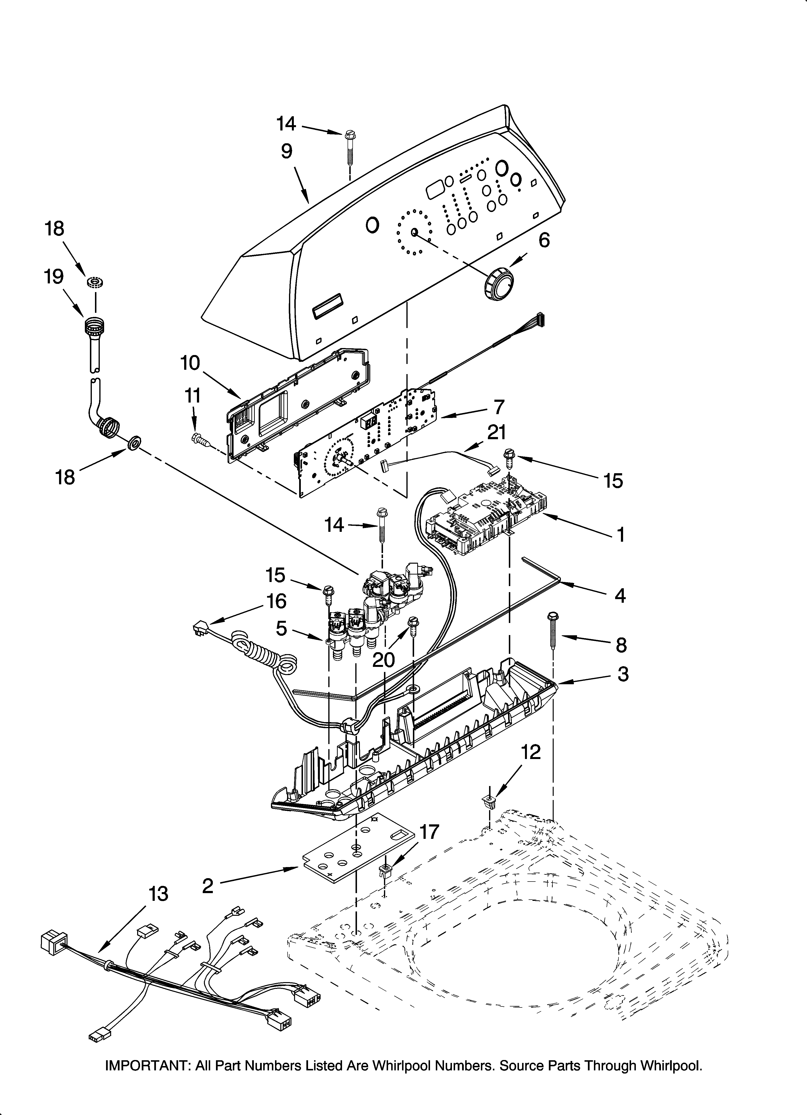 Control panel parts